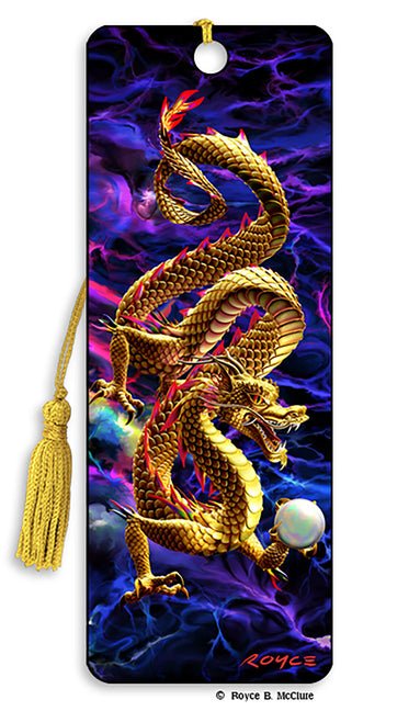 Royce 3D Bookmark - Golden Dragon - Ingram