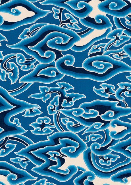 Batik 'Blue Clouds' Lined Hardcover Journal: Blank Notebook with Ribbon Bookmark - Ingram