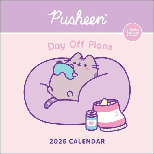 Pusheen 2026 Wall Calendar: Day Off Plans - Ingram