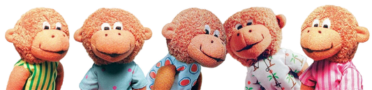 Five Little Monkeys Finger Puppet Playset
