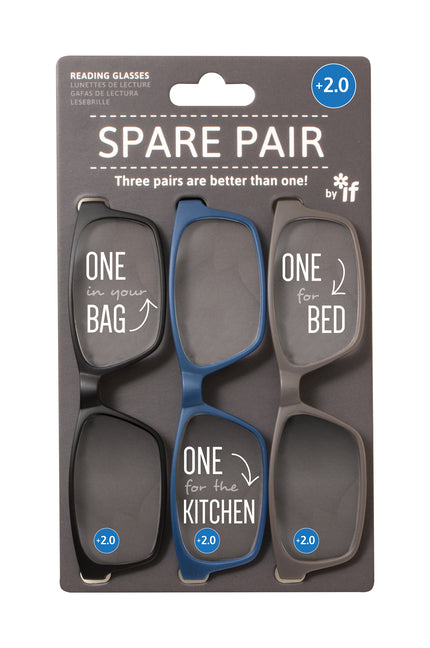 Spare Pair Reading Glasses +2.0 - Ingram