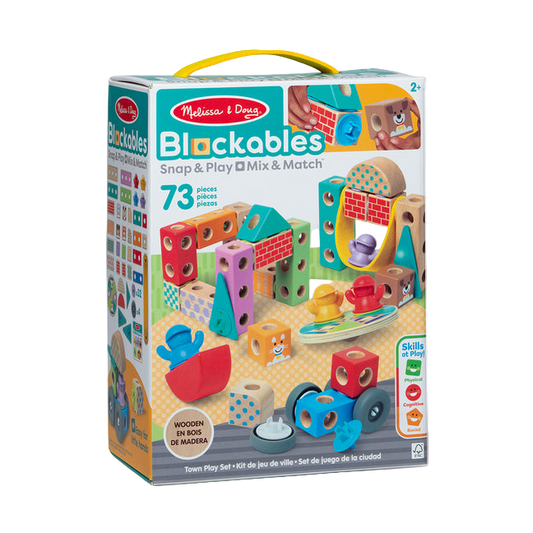 Melissa & Doug Blockables Town Play Set