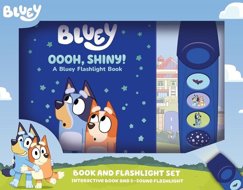Bluey: Oooh, Shiny! Book and 5-Sound Flashlight Set [With Battery] - Ingram