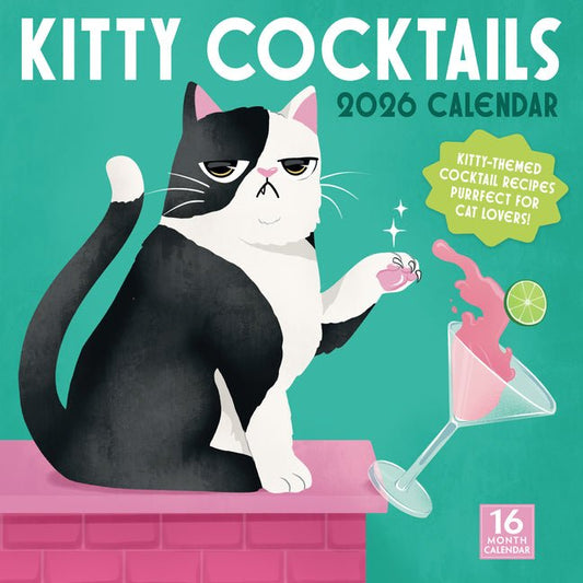 2026 Kitty Cocktails Wall Calendar - Ingram