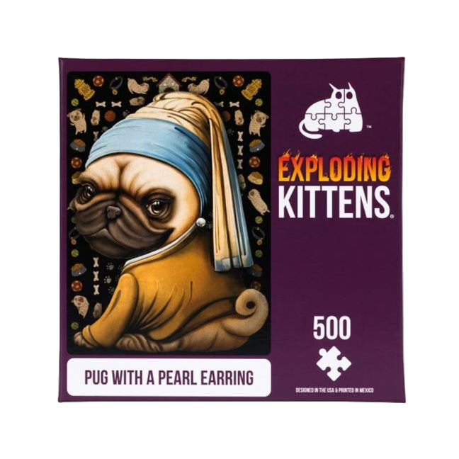 Pug with a Pearl Earring Puzzle (500 pieces)