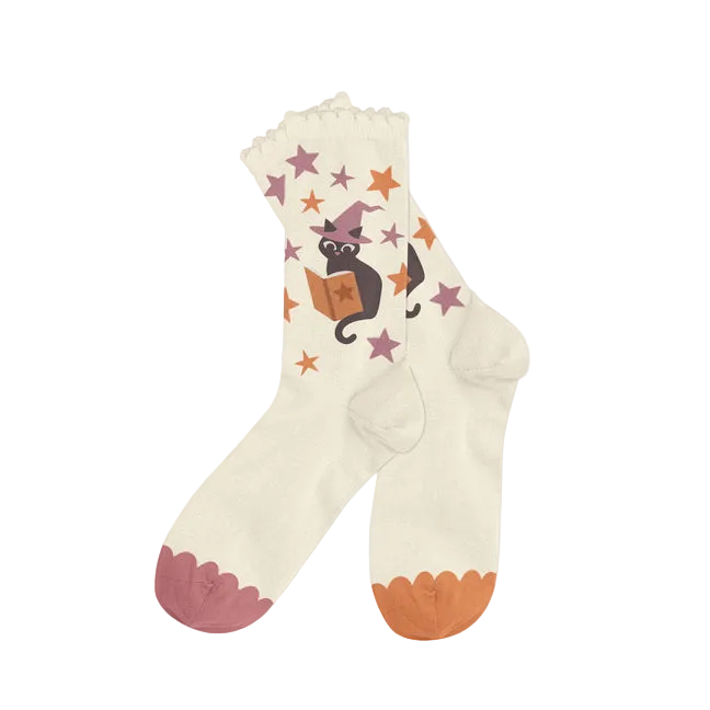 Witchy Cat Socks