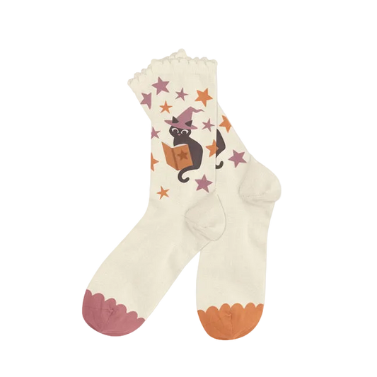 Witchy Cat Socks - Small