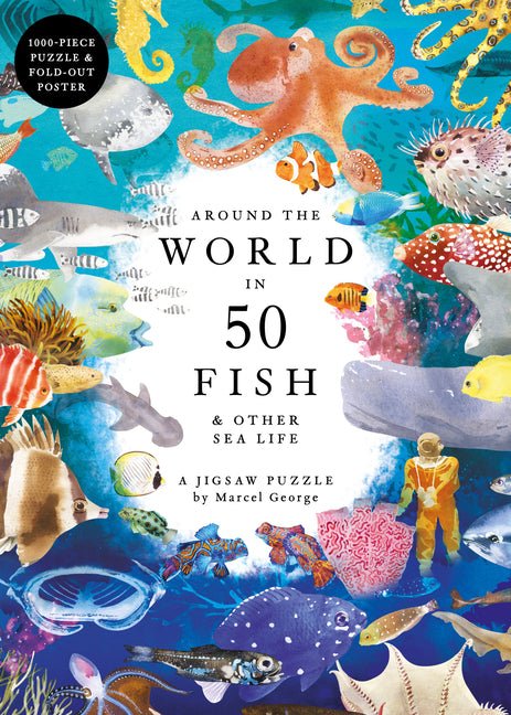 Around the World in 50 Fish 1000 Piece Puzzle - Ingram
