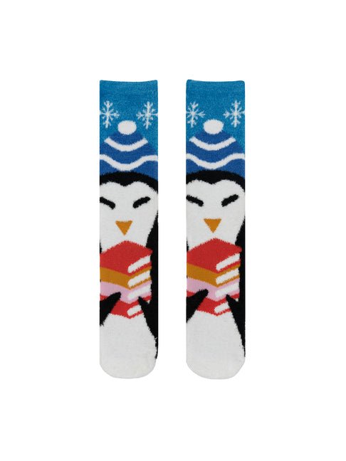 Penguin Reads Cozy Socks - Large - Ingram