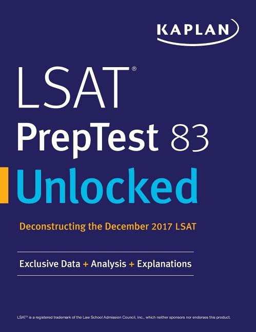 LSAT PrepTest 83 Unlocked: Exclusive Data + Analysis + Explanations - Ingram