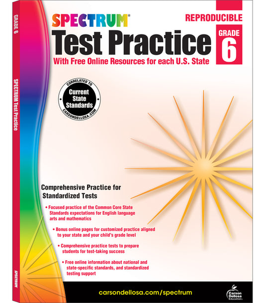 Spectrum Test Practice, Grade 6: Volume 66 - Ingram