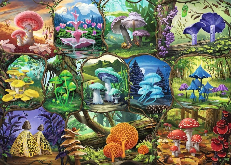 Beautiful Mushrooms 1000 PC Puzzle - Ingram