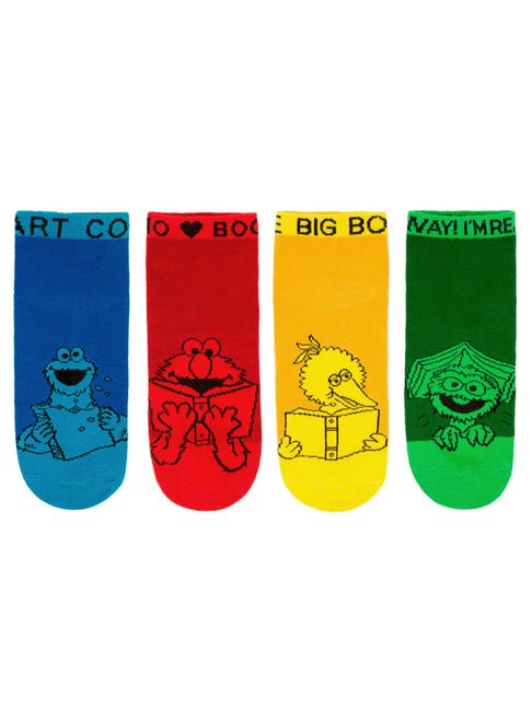 Sesame Street Ankle Socks 4-Pack - Large - Ingram