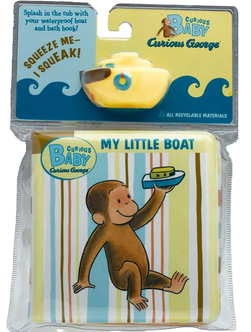 Curious Baby: My Little Bath Book & Toy Boat [With Boat]: Curious George Bath Book with Toy