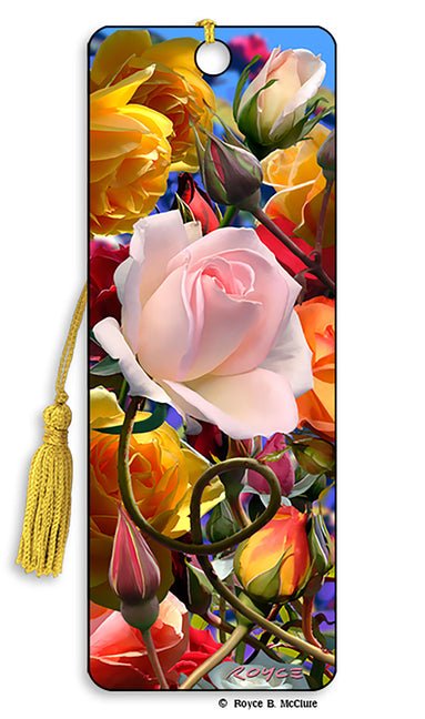 Royce 3D Bookmark - Roses - Ingram