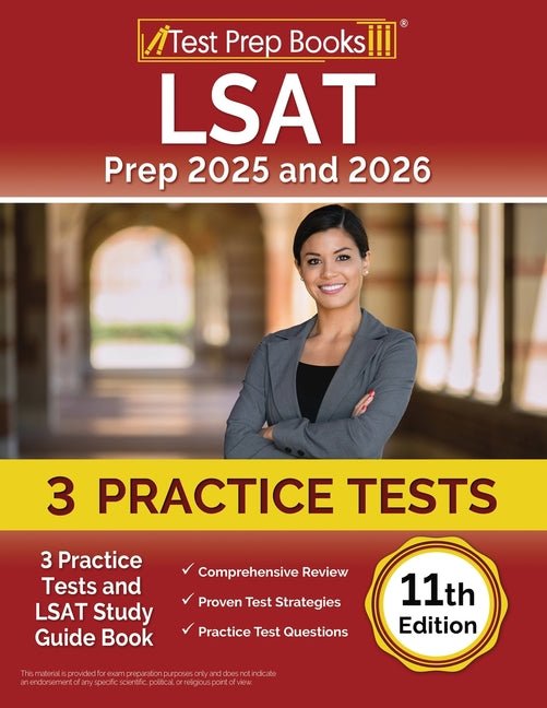 LSAT Prep 2025 and 2026: 3 Practice Tests and LSAT Study Guide Book [11th Edition] - Ingram