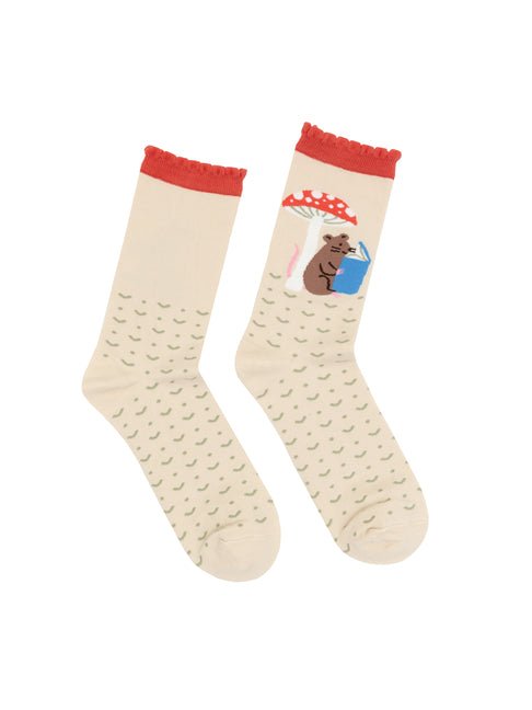 Woodland Critters Socks - Large - Ingram
