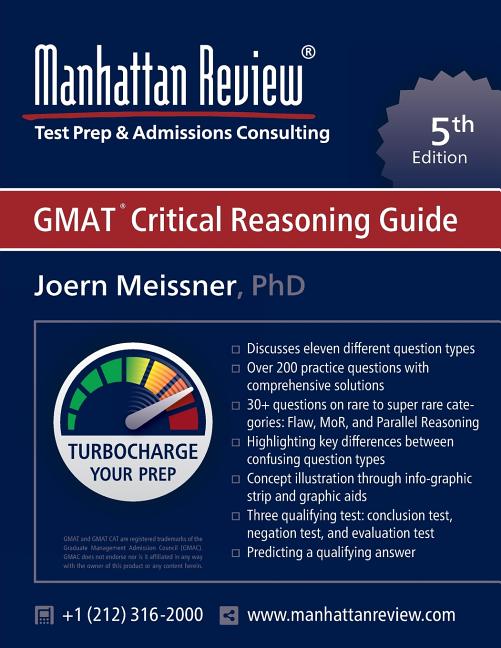 Manhattan Review GMAT Critical Reasoning Guide [5th Edition]: Turbocharge your Prep - Ingram