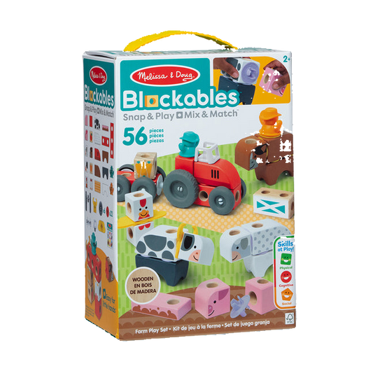Melissa & Doug Blockables Farm Play Set