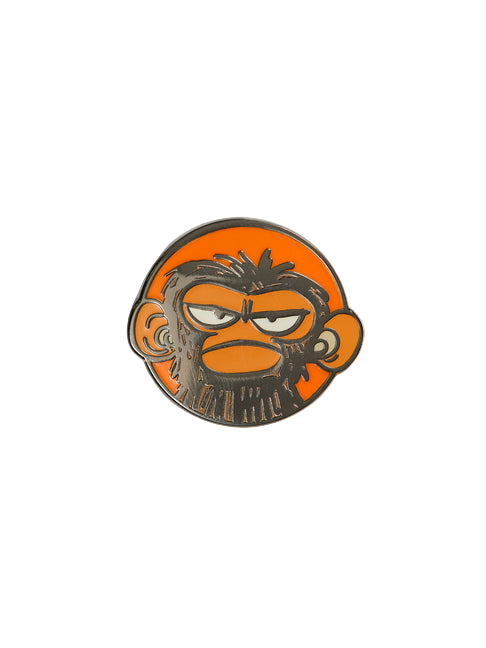 Grumpy Monkey Enamel Pin