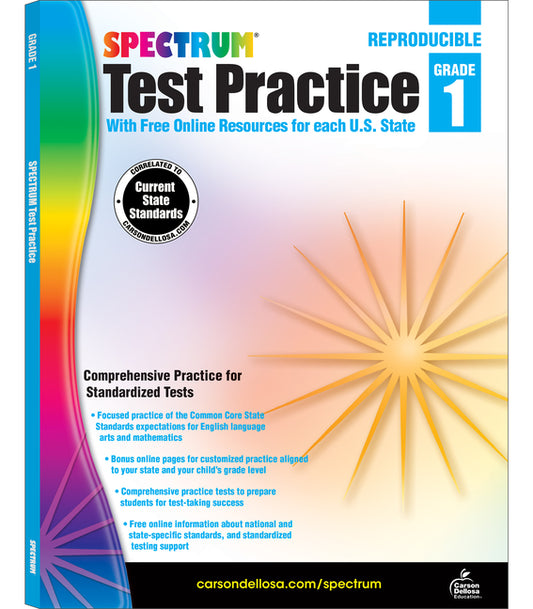 Spectrum Test Practice, Grade 1: Volume 61 - Ingram