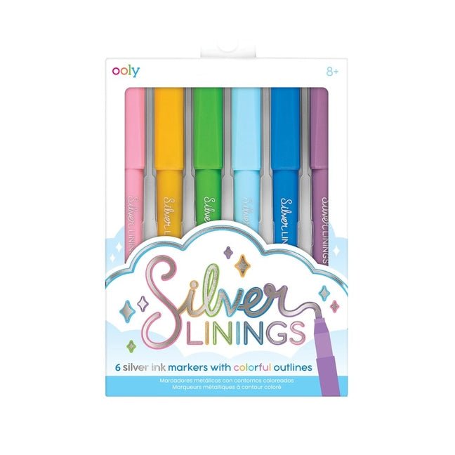 Silver Linings Markers Set of 6 - Ingram
