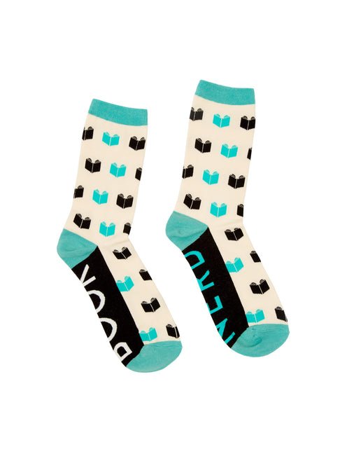 Book Nerd Socks - Large - Ingram