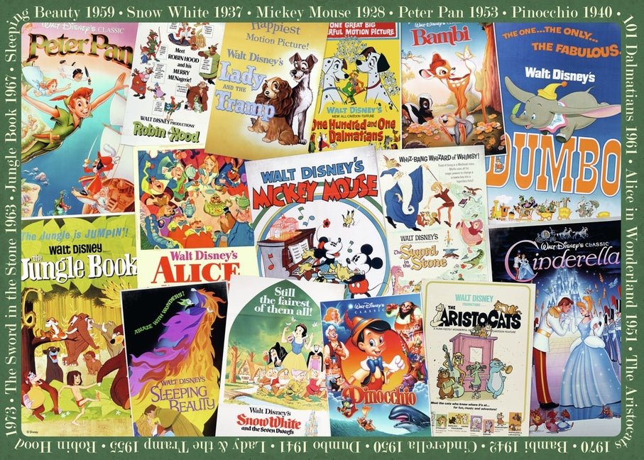 Disney Vintage Movie Posters 1000 PC Puzzle - Ingram