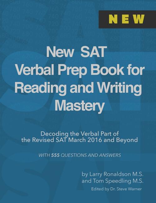 New SAT Verbal Prep Book for Reading and Writing Mastery: Decoding the Verbal Part of the Revised SAT March 2016 and Beyond - Ingram
