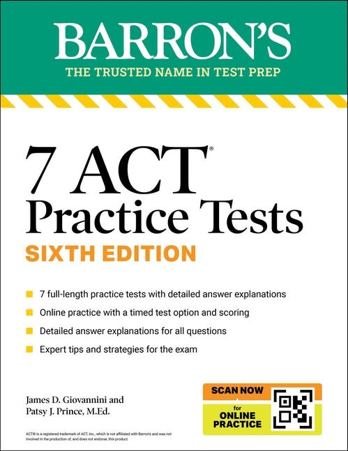 7 ACT Practice Tests, Sixth Edition + Online Practice - Ingram
