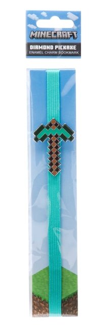 Minecraft: Diamond Pickaxe Enamel Charm Bookmark - Ingram