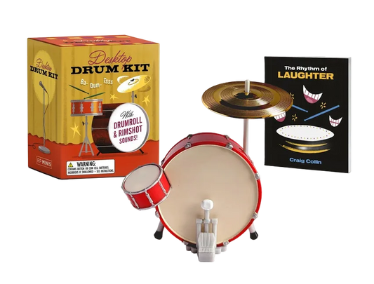 Desktop Drum Kit: With Drumroll and Rimshot Sounds! [With Battery]: With Drumroll and Rimshot Sounds!