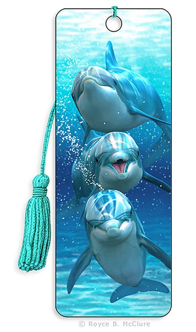 Royce 3D Bookmark - Dolphin Trio - Ingram