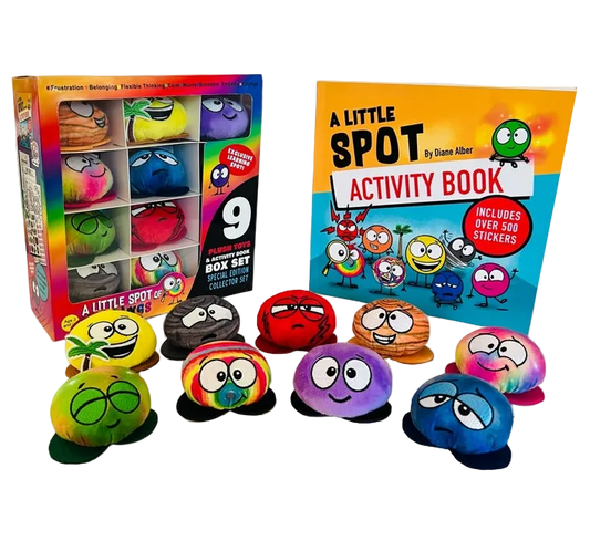 A Little Spot of Feelings 9 Plush Toys with Activity Book Box Set