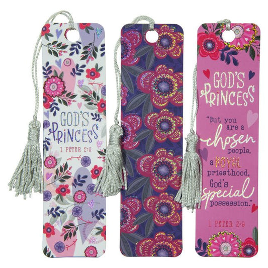 Christian Art Gifts Inspirational Paper Cardstock Faith-Based Bookmark Set: God's Princess, Cute & Encouraging for School, Church, Reading Books, Purp - Ingram