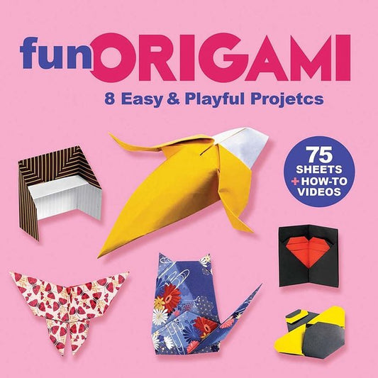 Fun Origami: 8 Easy & Playful Projects with 75 Sheets of Origami Paper + How-To Videos - Ingram
