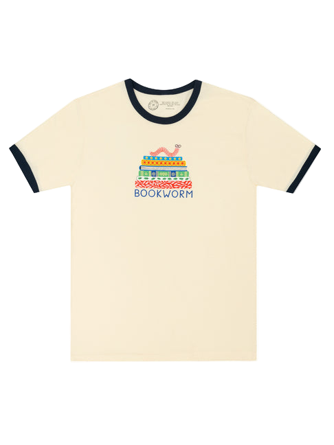 Bookworm Unisex Ringer T-Shirt
