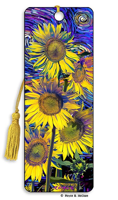 Royce 3D Bookmark - Sunflowers - Ingram