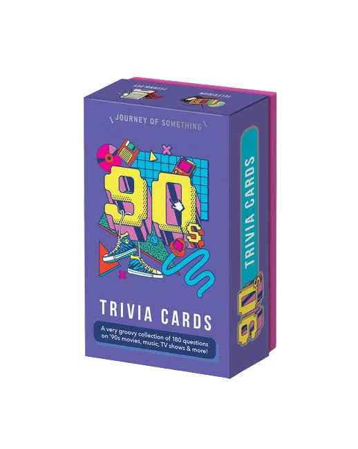 90s Trivia Card Game - Fun Adult Party Game