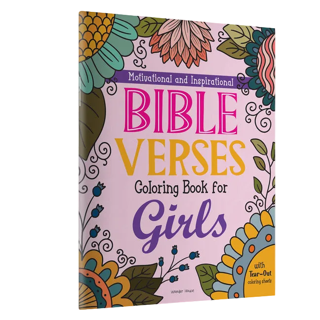Motivational and Inspirational Bible Verses Coloring Book for Girls