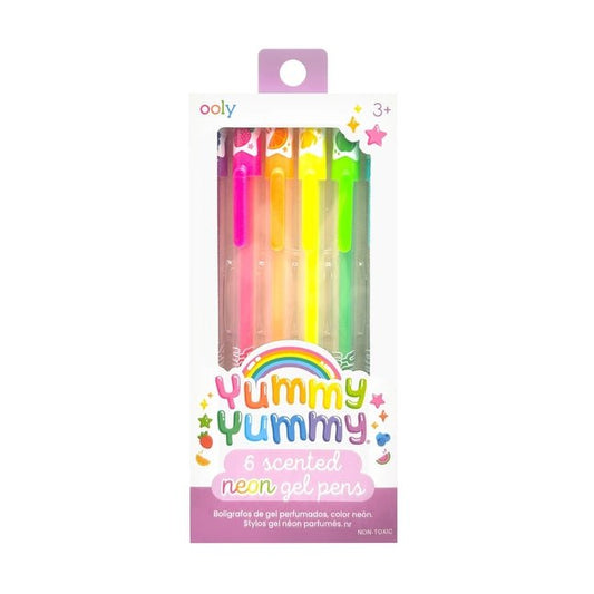 Yummy Yummy Scented Gel Pens - Neon (Set of 6) - Ingram