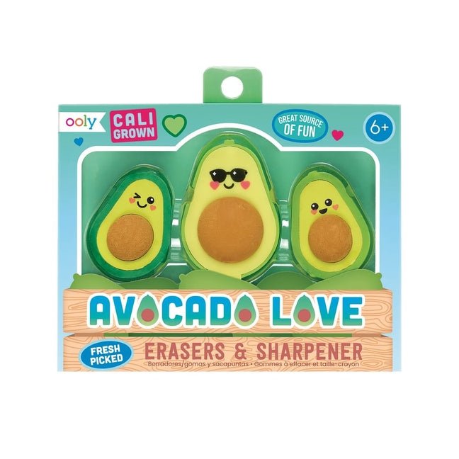 Avocado Love Erasers and Sharpener - Ingram