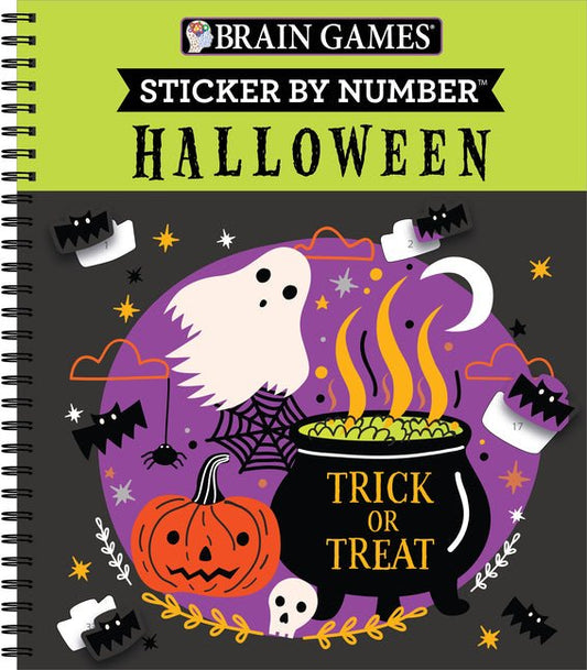 Brain Games - Sticker by Number: Halloween (Trick or Treat Cover): Volume 2 - Ingram