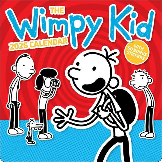 Wimpy Kid 2026 Wall Calendar with 50 Bonus Stickers - Ingram