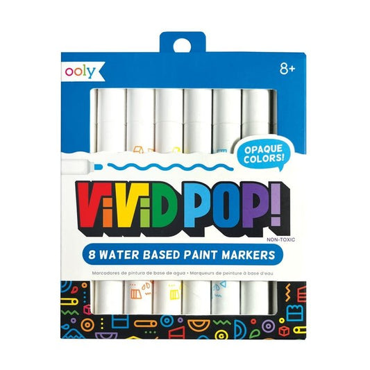 Vivid Pop! Water Based Paint Markers - 8 Colors - Ingram