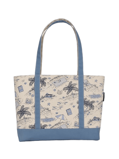Vacation Vibes Large Zippered Tote