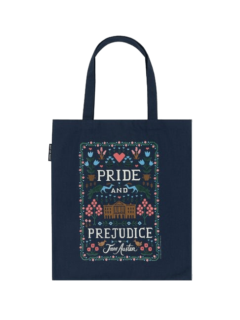 Puffin in Bloom: Pride and Prejudice Tote Bag