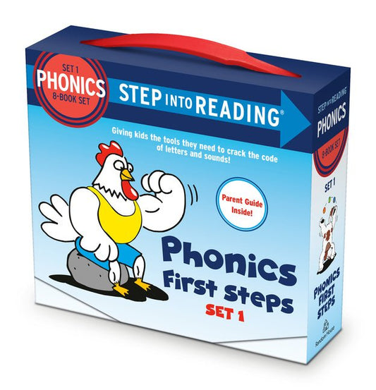 Step Into Reading Set 1 Phonics First Steps Box Set: Includes 8 Easy-To-Decode Books and Parent Guide - Ingram
