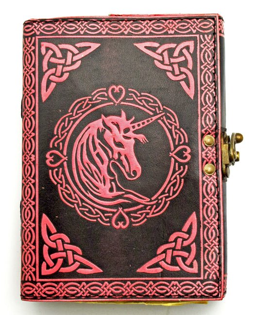 Pink Unicorn Embossed Leather Journal - Ingram
