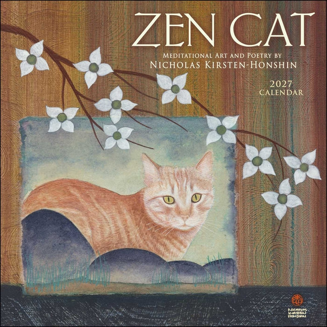 Zen Cat 2027 Wall Calendar: Meditational Art and Poetry - Ingram